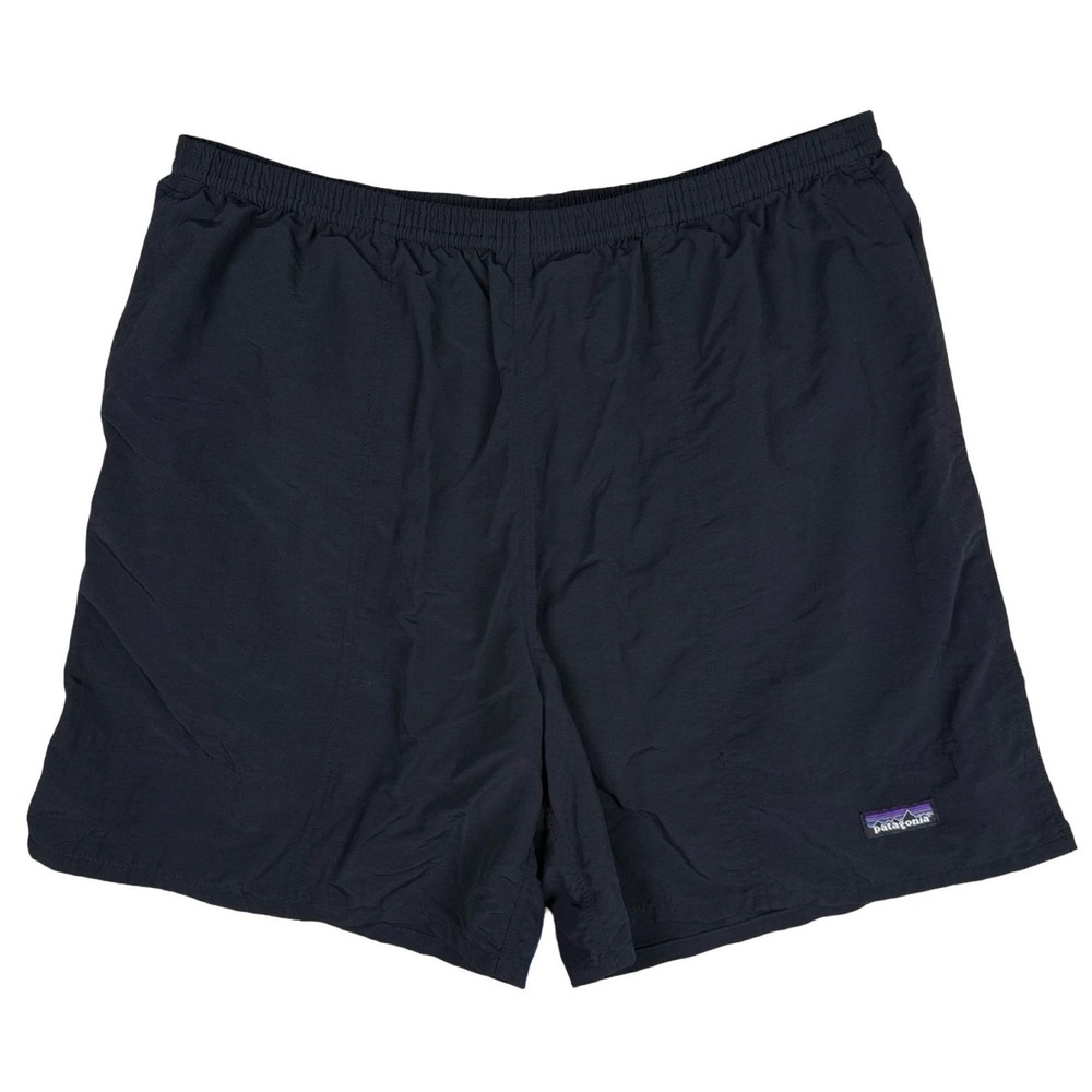 Patagonia Baggies Longs 7 Mens XL Black Nylon Mesh Lined Shorts 58033